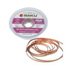 Alambre para Desoldar Baku BK-2015 2,0mm/1,5m Alambre para Desoldar Baku BK-2015 2,0mm/1,5m